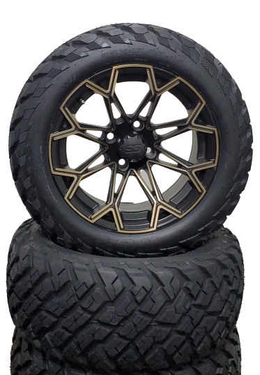 14'' ML22 Bronze wheel mounted on willy 23x10-14 tire