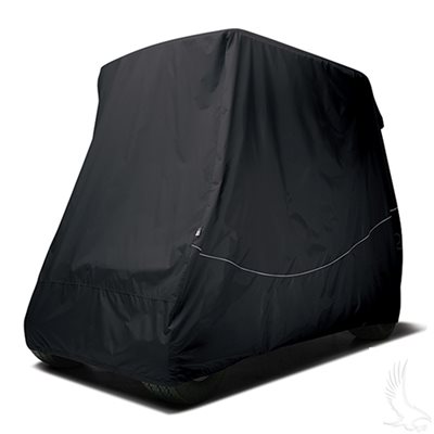 Black Storage cover, 2 Passenger cart with 54'' top