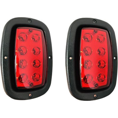 LED Taillights with Bezels, Club Car DS, Yamaha G14-G22