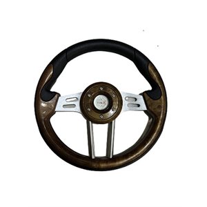 Steering wheel woodgrain
