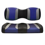 Tsunami Rear Seat  /  Silver Blue & Black 